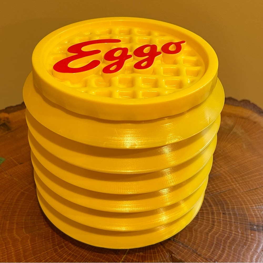Eggo Yellow Waffle Container